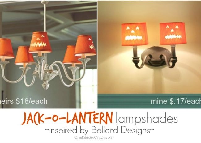 Ballard Designs Inspired Jack-O-Lantern Lampshade - Save 99%!