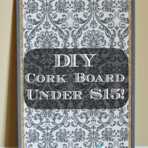 Gorgeous Custom Cork Board - DIY