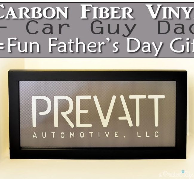 Carbon Fiber Vinyl Makes a Cool Gift for Dad