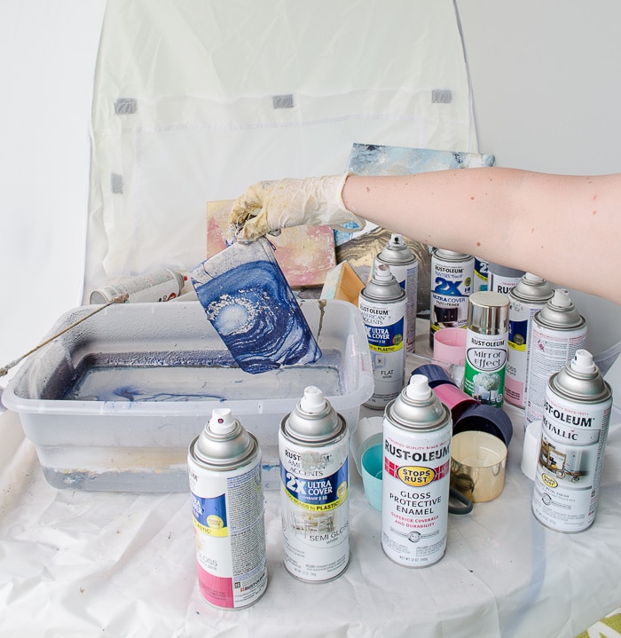 Marbling with Spray Paint-16