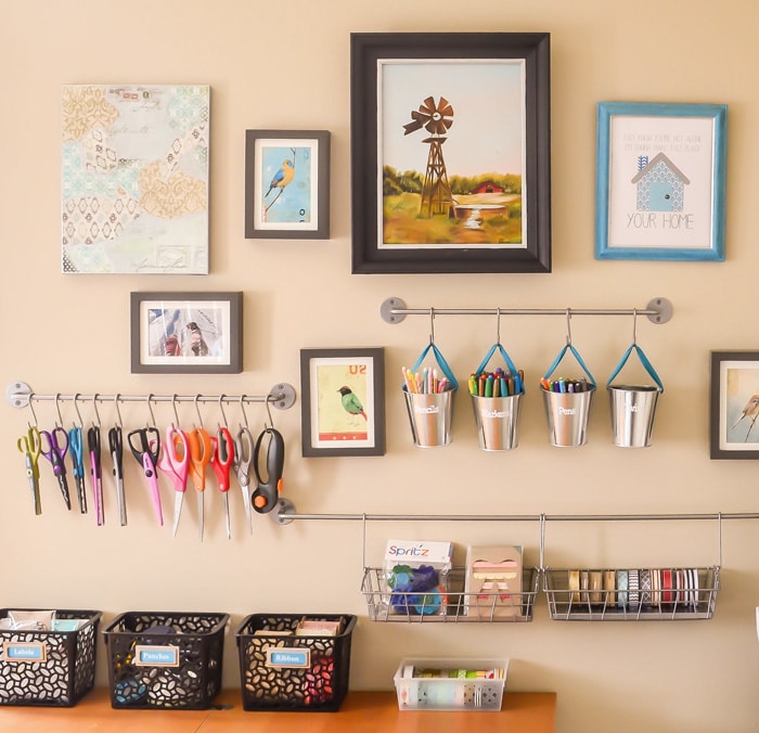 Craft Room Organization Scissor Storage